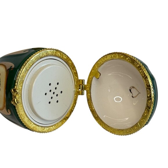 Mr. Christmas Musical Enamel Christmas Egg 2006 Plays The First Noel 4.5' x 2" - Picture 6 of 15